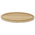 Schneidbrett Holz oval 45x30x1,5cm