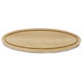 Schneidbrett Holz oval 45x30x1,5cm