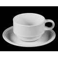 Riviera Teetasse mit Untere weiss  210ml Tazza Thé con Piatto