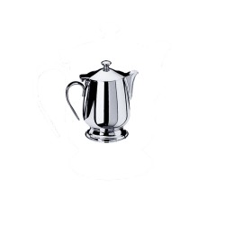 Kaffeekanne bombiert mit Fuss 2-Ta.  27cl  Caffettiera con piedistallo inox