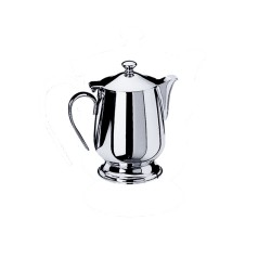 Kaffeekanne bombiert mit Fuss 4-Ta.  37cl  Caffettiera con piedistallo inox