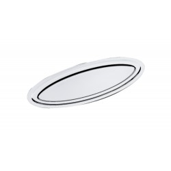 Fischplatte oval 55x24cm Piatto pesce inox