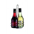 Tischgestell für Essig-Ölflaschen Cestello olio/ aceto / sale