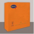 Servietten reine Zellulose Orange Mandarin 33x33cm - 2-lagig