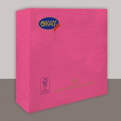Servietten reine Zellulose Ortensia - Pink 33x33cm - 2-lagig