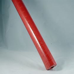 Papiertischdecken Rollen Damast Kraft rot B-120cm x 25mt - Tovaglia carta rossa