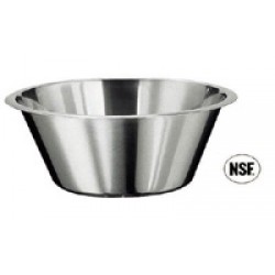 Schüssel konisch flach inox 32,5cm - 8lt. Bacinella conica bassa