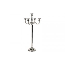 Kerzenleuchter 5-flammig vernickelt 98cm | Candelabro 5 luci, nichelato