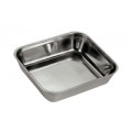 Buffet-Schüssel inox rechteckig 26x23cm | Contenitore rettangolare inox