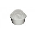 Schüssel rund weiß Polypropylen 16cm Bacinella tonda polipropilene