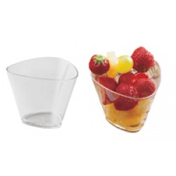 Portionenbecher dreieckig Kunststoff 120ml - 100Stk./Pack. | Bicchierino monouso 120ml - 100pez./conf.