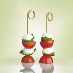 Fingerfood Deko Picker Bambusstäbe Twister 11cm - Fingerfood Bacchette per cibi Twister