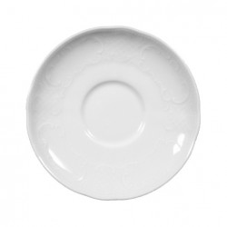 Salzburg Mokkatasse Untere weiss 11,9cm - Piattino per Tazza Espresso bianco UNI 6