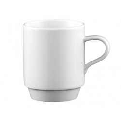 Mandarin Henkelbecher stapelbar weiss 0,28lt - Tazza MUG impilabile bianco UNI 6