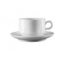 Salzburg Milchkaffeetasse Obere weiss 0,25lt - Tazza Latte senza piatto bianco UNI 6