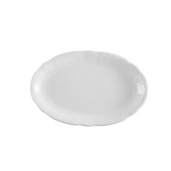 Salzburg Platte oval weiss 35cm - Vassoio ovale bianco UNI 6