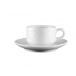 Salzburg Kaffeetasse Obere 1 - 0,18lt stapelbar weiss - Tazza Caffé senza piatto bianco UNI 6