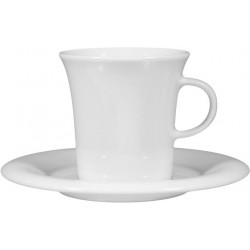 Savoy Caffetteriatasse Obere Kelchform weiss 0,22lt - Tazza svasata senza piatto bianco UNI 6