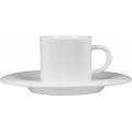 Savoy Mokkatasse Obere stapelbar weiss 0,09lt - Tazza caffé impilabile senza piattino bianco UNI 6