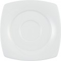 Savoy Mokkatasse Untere weiss eckig 14cm - Piattino per Tazza Caffé quadro bianco UNI 6