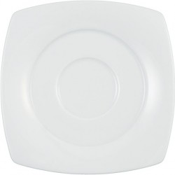 Savoy Mokkatasse Untere weiss eckig 14cm - Piattino per Tazza Caffé quadro bianco UNI 6