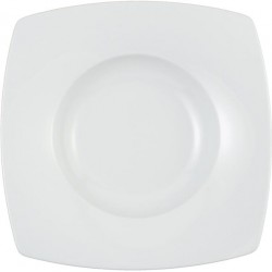 Savoy Teller tief eckig weiss 24,5cm - Piatto fondo quadro bianco UNI 6