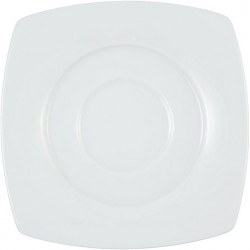 Savoy Kaffeetasse Untere weiss eckig 16,5cm - Piattino quadro per Tazza Caffé bianco UNI 6